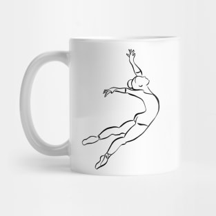 Ballerina in Pen and Ink Mug